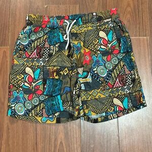 Vintage Multi color Abstract Shorts Size Men's XL